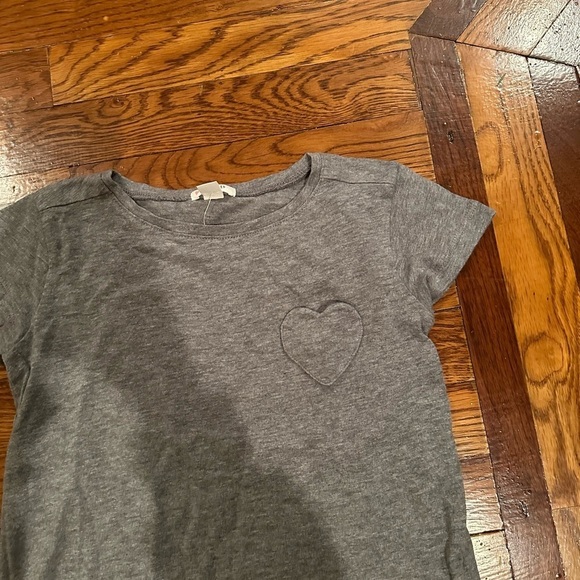 NWT Crewcuts Girls Grey Tee Shirt Size 6-7 - Picture 2 of 8